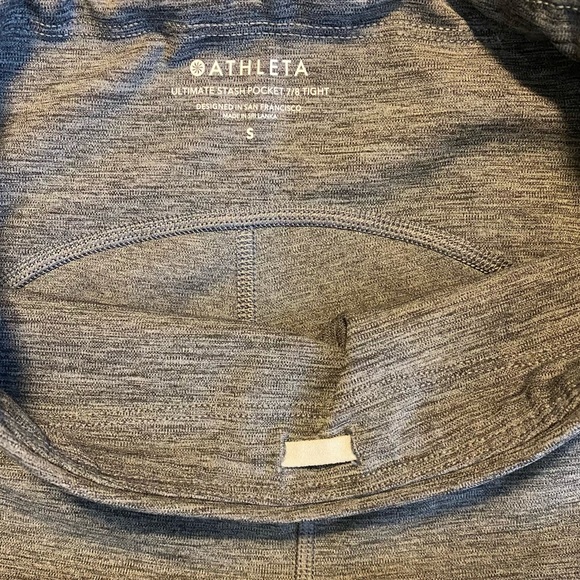 Athleta Ultimate Stash 7/8 Tight Leggings Size Small Grey Heather - Picture 7 of 14